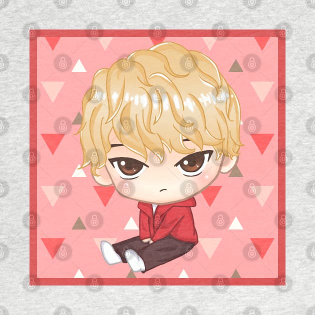 BTS KPOP V TAEHYUNG CUTE CHIBI CHARACTER by moonquarius